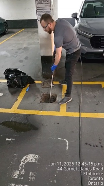 Parking Garage Drain Cleaning